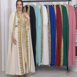 Women Kaftan Abaya Caftan Dress 4 pieces